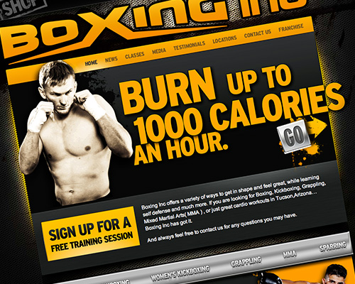 Boxing Inc. Website