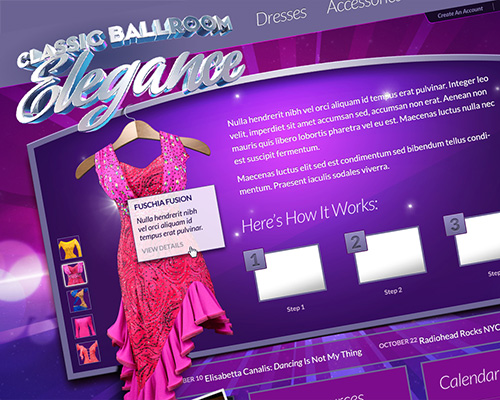 Classic Ballroom Elegance Website